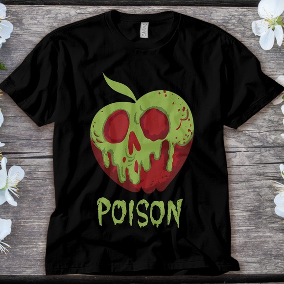 Disney Wreck It Ralph 2 Snow White Bad Apple Graphic T-Shirt Unisex Tee Adult - Picture 1 of 2